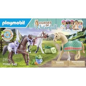 Playmobil 71356 Tres Caballos Con Sillas