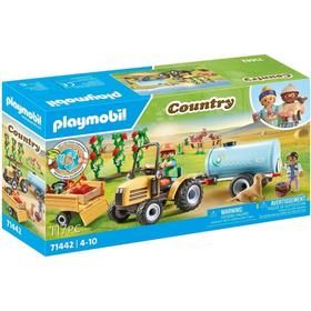 Playmobil 71442 Tractor Con Tráiler Y Cisterna