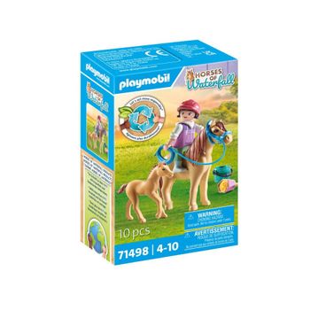 71498 - Playmobil - Niño Con Ponis