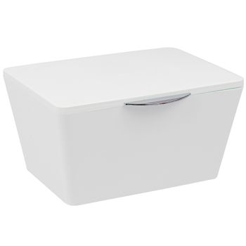 Caja Para Baño Con Tapa, Blanco