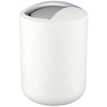 Cubo Tapa Abatible 2 Lts. Brasil Blanco Wenko