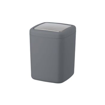 Cubo Con Tapa Abatible 3 Litros, Wenko Gris Antracita