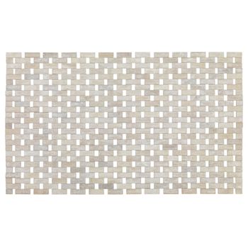 Alfombra Bamboo Blanca 50x80 Cm Wenko