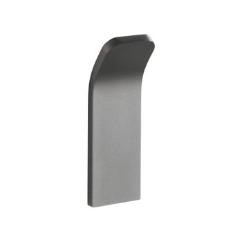 Gancho De Pared Aluminio Adhesivo Wenko 3 X 2 X 8 Cm Gris