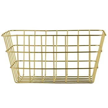 Cesta De Baño Metal Wenko Viana 18x25x12 Cm  Dorado 