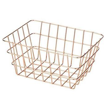 Cesta Metal Wenko Viana 18 X 25 X 12 Cm Cobre