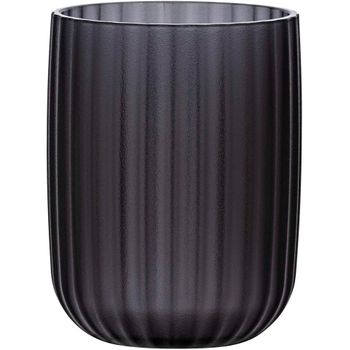 Vaso De Higiene Dental Wenko Colección Agropoli Color Negro