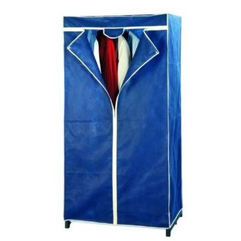 Armario Vestidor de Tela con Puertas Cremallera y Ruedas Nyana Home  170x125x45cm 6 huecos, 3 puertas, 2 roperos - AliExpress