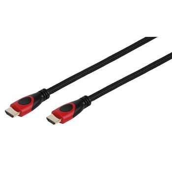 Cable Vivanco Hdhd 12 Hdmi De Alta Velocidad Rojo Y Negro