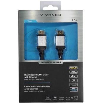 Cable Premium Vivanco Pre Hdhd20 Hdmi 2m 4k Ethernet