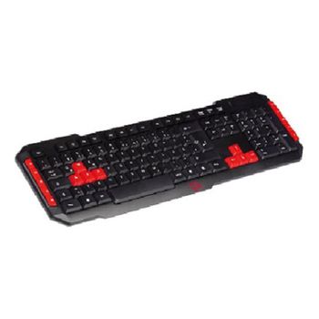 Vivanco 60433 Teclado Gaming Itkbg2es 10 Teclas Acceso Rapido Negro/rojo