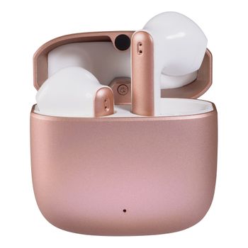 Vivanco 62587 Tw Rosa Metal - Auriculares De Boton Bluetooth