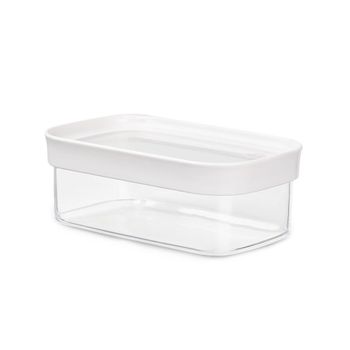 Emsa Optima Rectangular Contenedor 0,45 L Transparente, Blanco 1 Pieza(s)