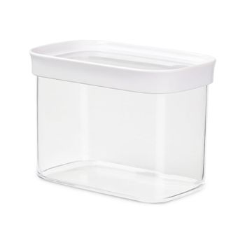 Emsa Optima Rectangular Contenedor 1 L Transparente, Blanco 1 Pieza(s)