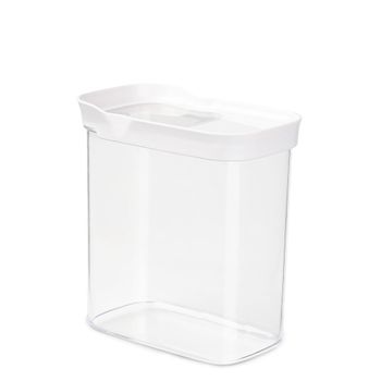 Emsa Optima Rectangular Contenedor 1,6 L Transparente, Blanco 1 Pieza(s)