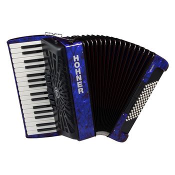 Acordeon De Piano Cromatico Hohner Bravo Iii 72 Azul 2019 (silentkey)