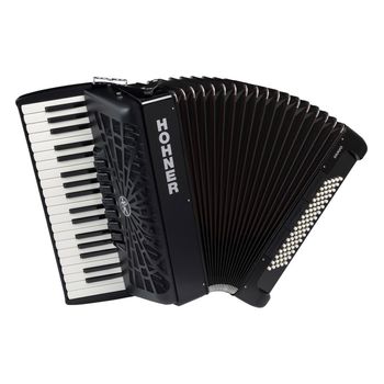 Acordeon De Piano Cromatico Hohner Bravo Iii 80 Negro 2019 (silentkey)