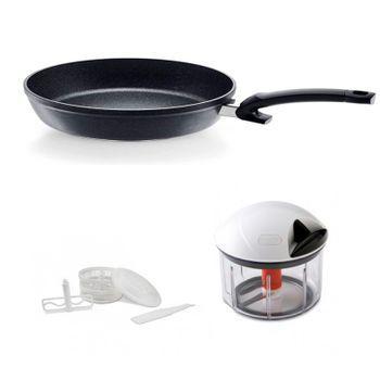 Sartén Fissler Adamant Comfort 28cm +picadora Finecut