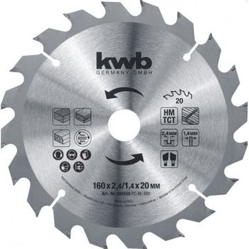 Disco De Corte Para Sierra Circular Hm D.250 X 30 - 42z Kwb