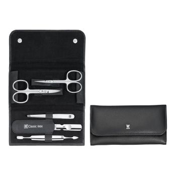 Zwilling Estuche De Manicura De Piel Negro, 5 Pzs.