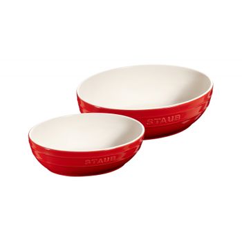 Staub Set 2 Cuencos Ovalados 23 &amp; 27 Cm