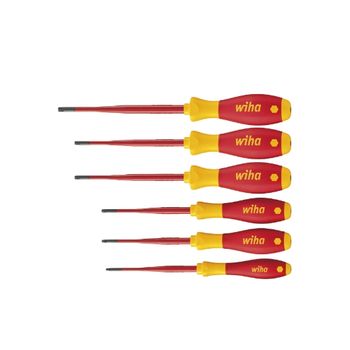 Wiha Juego De Destornilladores Softfinish® Electric Slimfix Torx® Tamper Resistant (con Taladro), De 6 Unid. (41245)