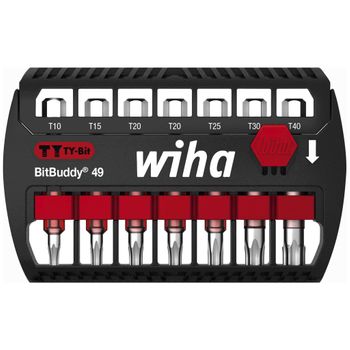 Juego De Puntas Ty Torx 8 Piezas Bitbuddy 49 Mm Wiha