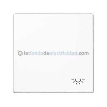 Tecla Pulsador Con Símbolo De Luz Blanco Jung Ls 990 L Ww