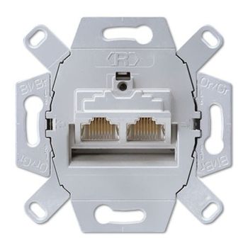 Toma Rj45 Doble Categoría 6 Clase A Jung Uae 8-8 Upok6