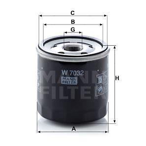 Filtro De Aceite W7032