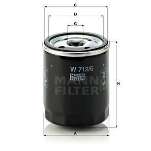 W712 Filtro De Aceite / 6