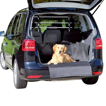 Cubre asientos de coche para perro Wolverhampton 100% poliéster 185 x 171  cm negro [en.casa]