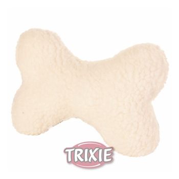 Hueso Peluche Acolchado Con Sonido 20 Cm Blanco Trixie Juguete Para Perros