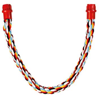 Trixie Perchas Cuerda Multicolor, Algodón, 75 Cm, Ø30 Mm