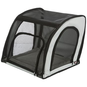 Silla De Coche Para Mascotas Gris Y Negro 44x40x37 Cm Trixie