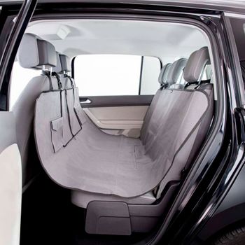 PawHut Barrera Protectora de Coche para Perros Ajustable 89-150x9x76-124 cm  Rejilla Separadora para Maletero Coche Universal Reja de Seguridad de Acero  Negro.