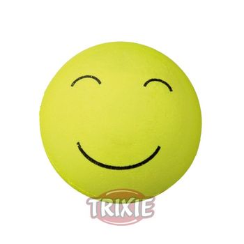 4 Pelotas Smiley Gomaespuma 6 Cm Trixie Juguete Para Perros