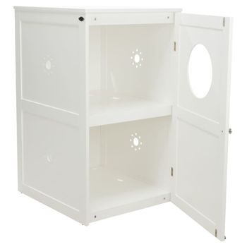 Casa De Gatos Para Caja De Arena 2 Espacios Blanco 53x90x58 Cm Trixie