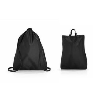 Bolso Mochila Mini Maxi Sacpack Black Au7003