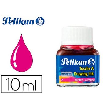 Tinta China Pelikan Carmin N.2 Frasco 10 Ml (pack De 10 Uds.)