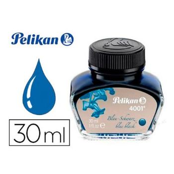 Tinta Estilografica Pelikan 4001 Negro / Azul Frasco 30 Ml