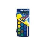 Acuarela Pelikan F455 Estuche Plastico 22 Colores Con Pincel