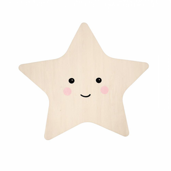 Luz Infantil Estrella De Madera Silhouette Light Reer