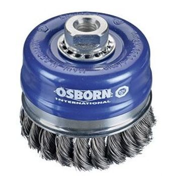 Cepillo Taza Acero De Alambre Trenzado Con Tuerca M14 Y Filamento Ø 0.50 Mm (120x(25+25) ) Osborn 0002608155