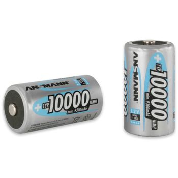 Pilas Recargables Mono D Hr20 2 Unidades 10000 Mah 5030642 Ansmann