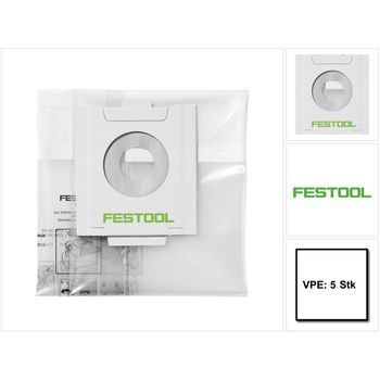 Festool Ens-ct 48 Ac/5 Saco De Evacuación - 5 Unidades ( 497540 ) Para Ct 48 Con Autoclean