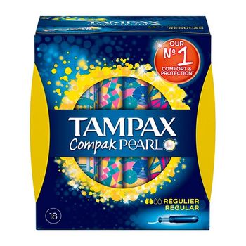 Tampones Regulares Pearl Compak Tampax (18 Uds)