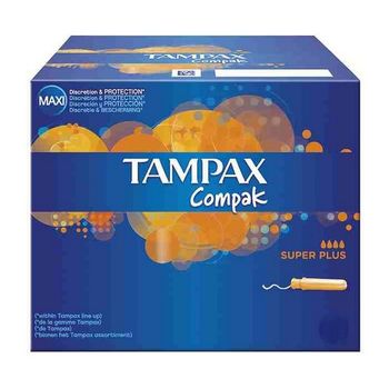 Tampón Super Plus Compak Tampax (22 Uds)