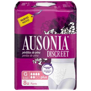 Ausonia Discreet Pants Plus Talla G 8 Unidades