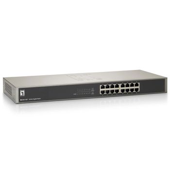 Switch Levelone Gsw-1657 16 Puertos 10/100/1000mbps Mdi/mdix Autom